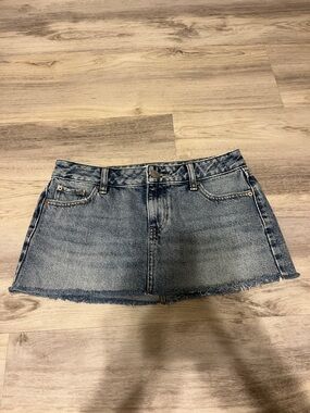 Pacsun Denim Mini Skirt - Blue